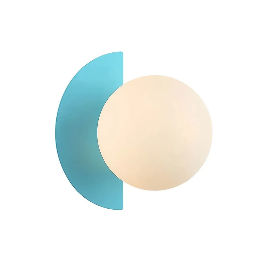 Applique murale compacte globe verre bicolore pour petits espaces G9