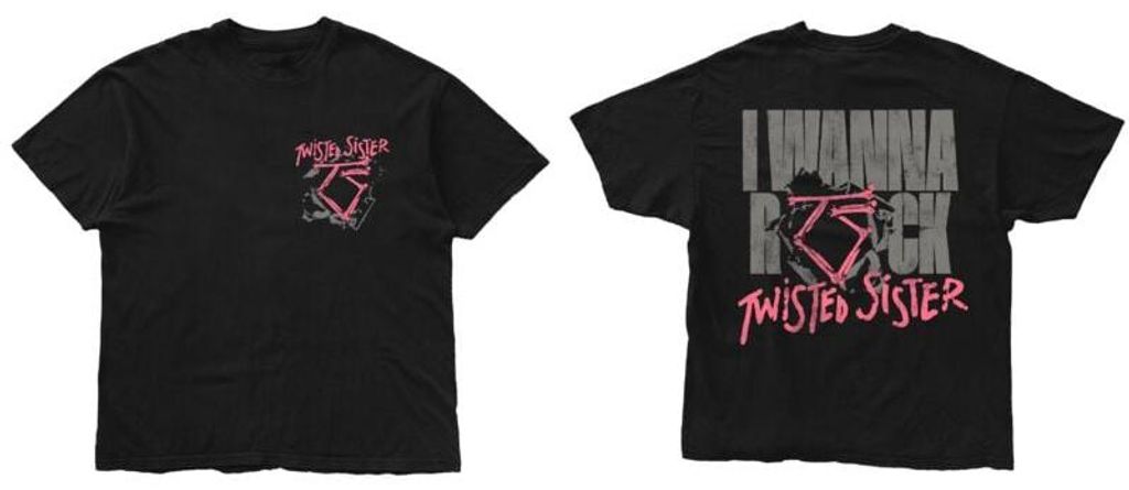 Twisted Sister T-Shirt Herren I Wanna Rock schwarz S
