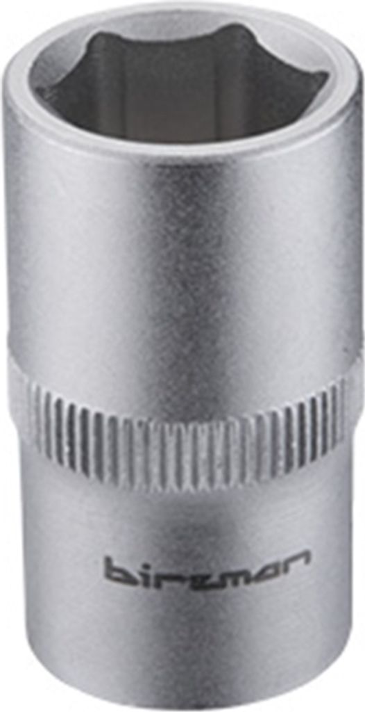 Birzman 1/2" Drive 6 point socket, 15mm silver