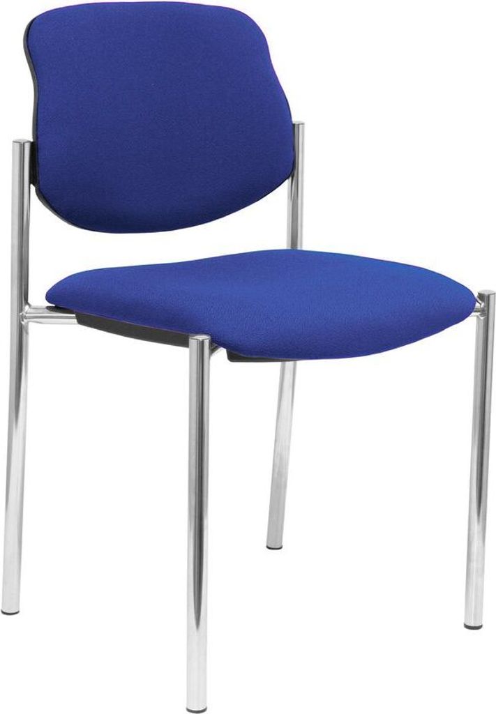 Stuhl fixiert Gestell Villalgordo bali blau verchromt