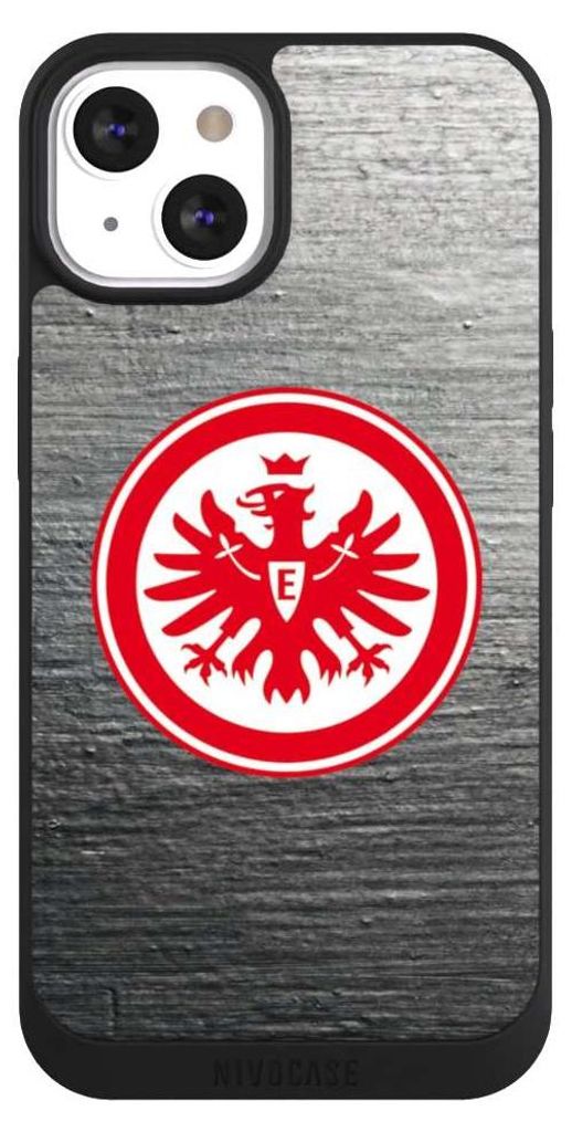 NIVOCASE Handyhülle für Apple iPhone 13 Hülle NIVOpure Case Schwarz Eintracht Frankfurt Logo SGE