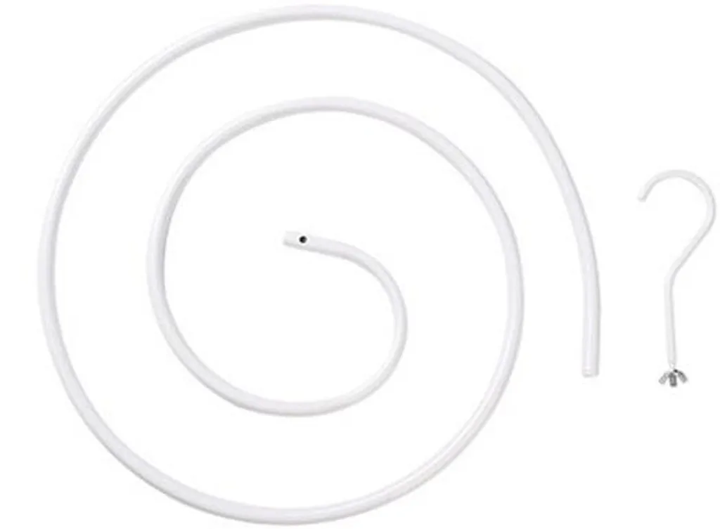 Séchoir à draps spirale anti-encombrement pour couettes et linge de lit