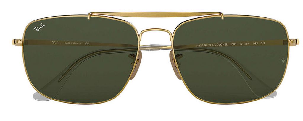 Ray-Ban COLONEL, Erwachsener, Uni, Quadratisch, Gold, Produktbild 2