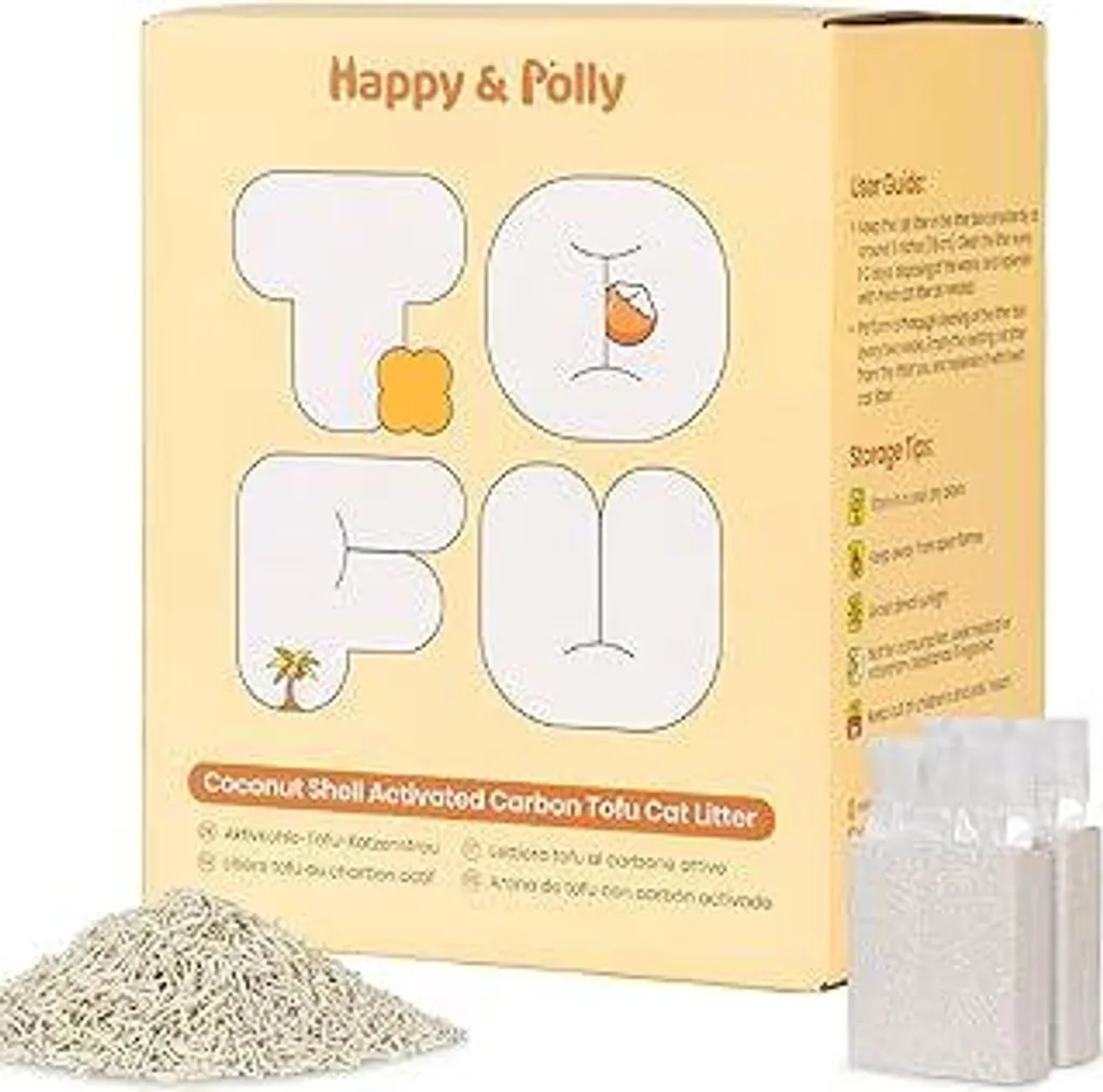 Lettiera Gatti Tofu Happy & Polly 5kg: Controllo Odori Professionale