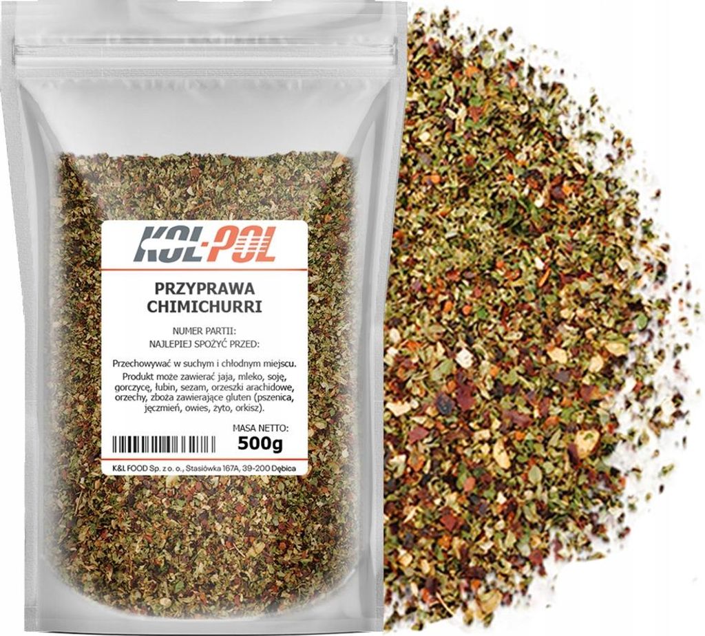 PRZYPRAWA CHIMICHURRI 500g Argentyńska mieszanka ziół Zdjęcie produktu 
