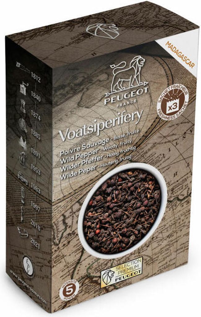 Peugeot Voatsiperifery wilder Pfeffer Wildpfeffer Gewürz Produktbild 