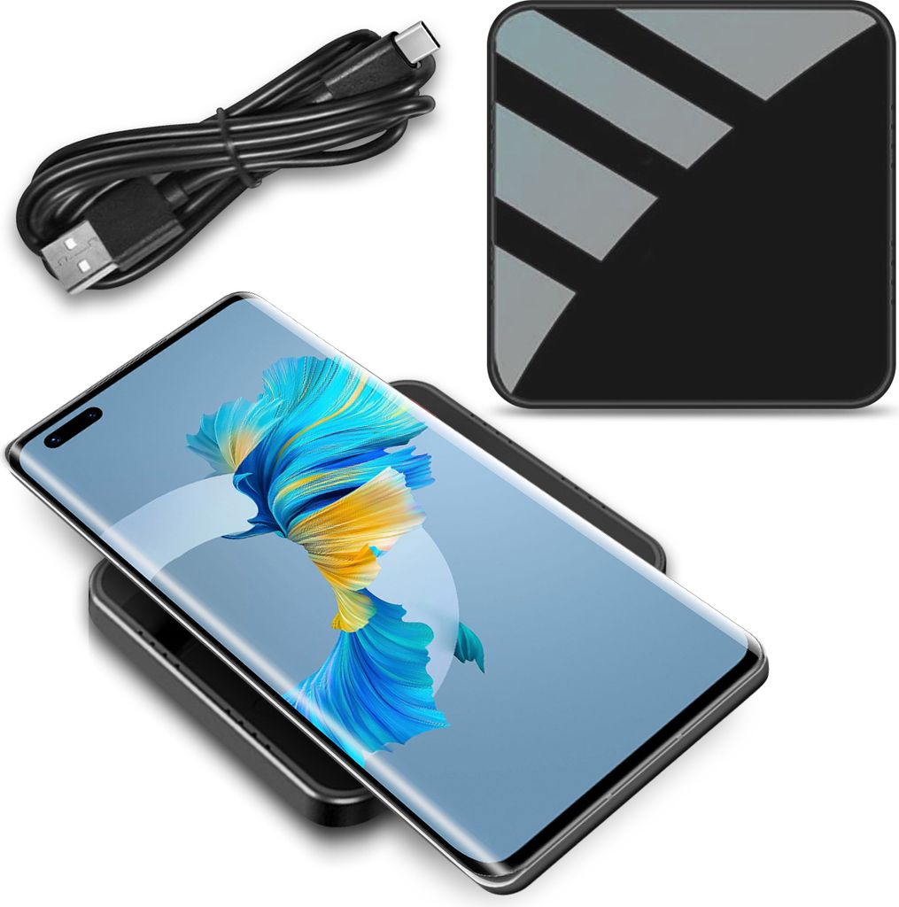 Wireless Qi Charger Huawei Mate 40 30 20 Pro Induktives 15W Schnell Ladegerät