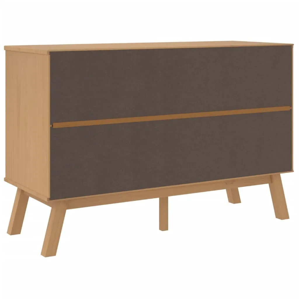Commode de rangement blanche OLDEN avec tiroirs en bois de pin massif - 8