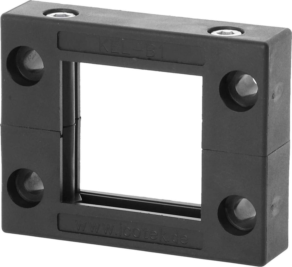 icotek Kabeleinführungsleiste KEL08/01 für Kabeltüllen 1x groß Montageausschnitt 46,0mm x 46,0mm - 1 Stück