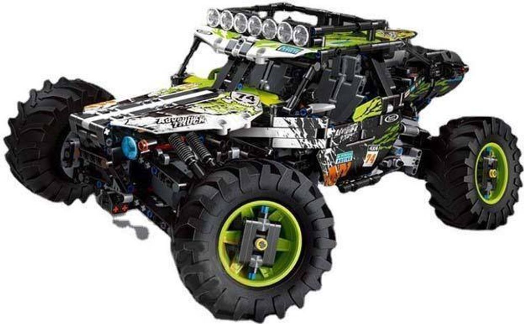 Mould King 18002 Véhicule d'escalade vert télécommandé Image du produit 