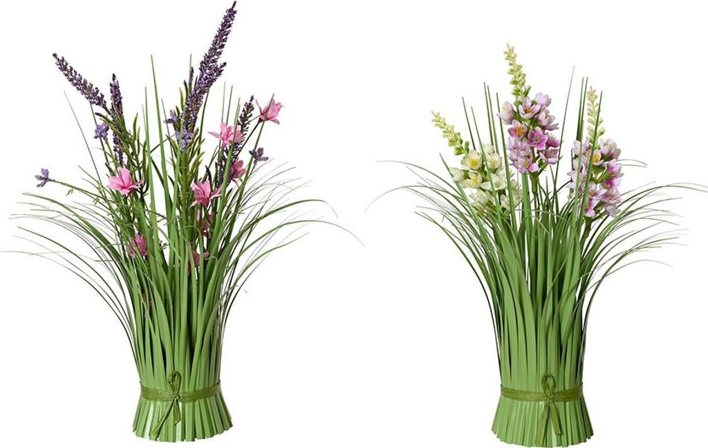 bouquet de fleurs de lavande en polyester, 13 x 13 x 30 cm, couleurs assorties