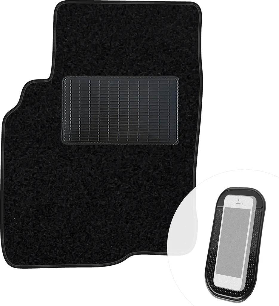 Tappetino Guida Nissan Almera Tino 2000-2006 | Velours Nero Premium