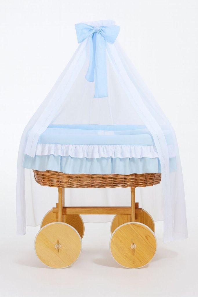 Baby Wicker Mand Deluxe Bellamy – Handgefertigtes Kinderbett – natürlicher und atmungsaktiver Komfort