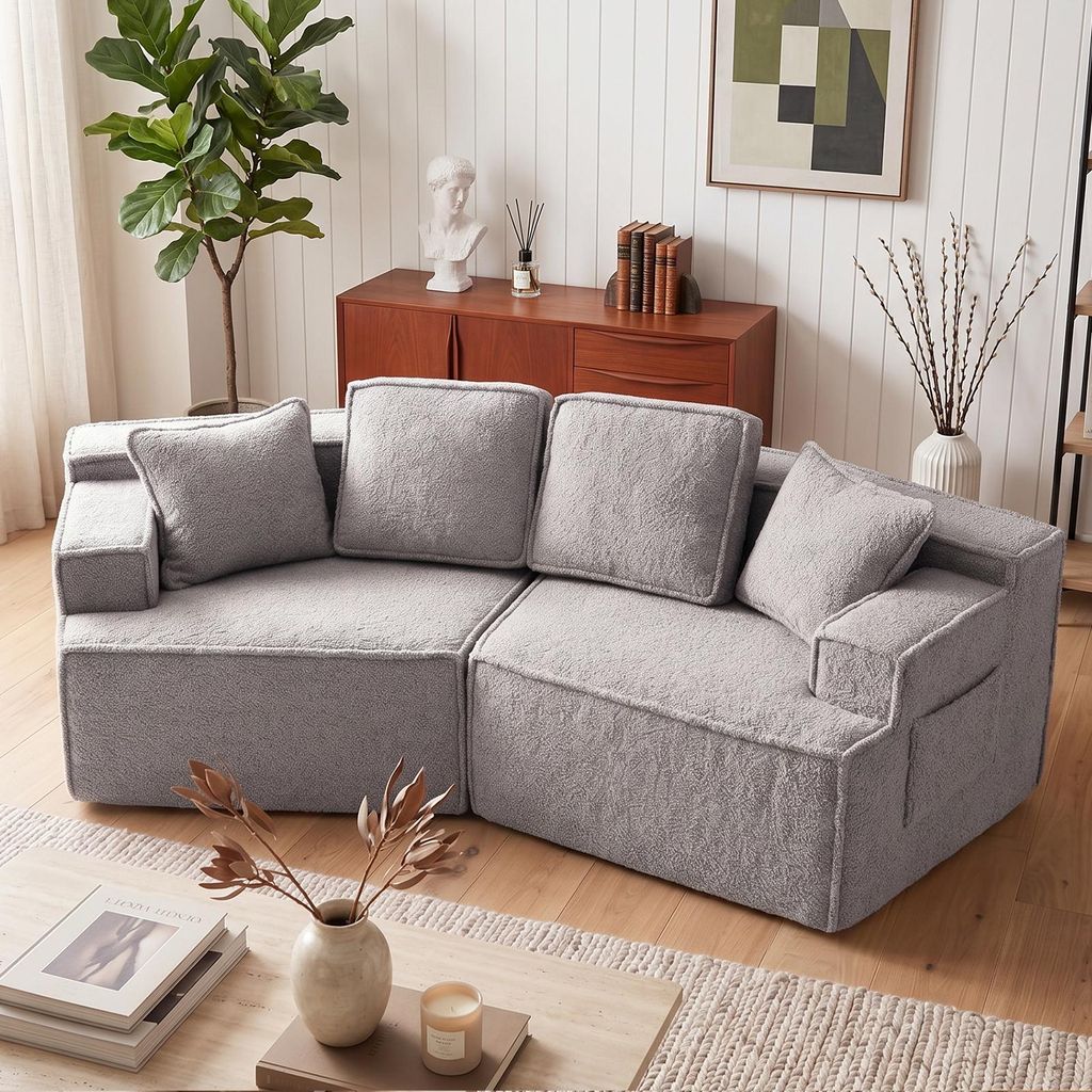 COMHOMA Sofa, 2-zits, 228 x 75 x 67 cm, modulaire Productafbeelding 