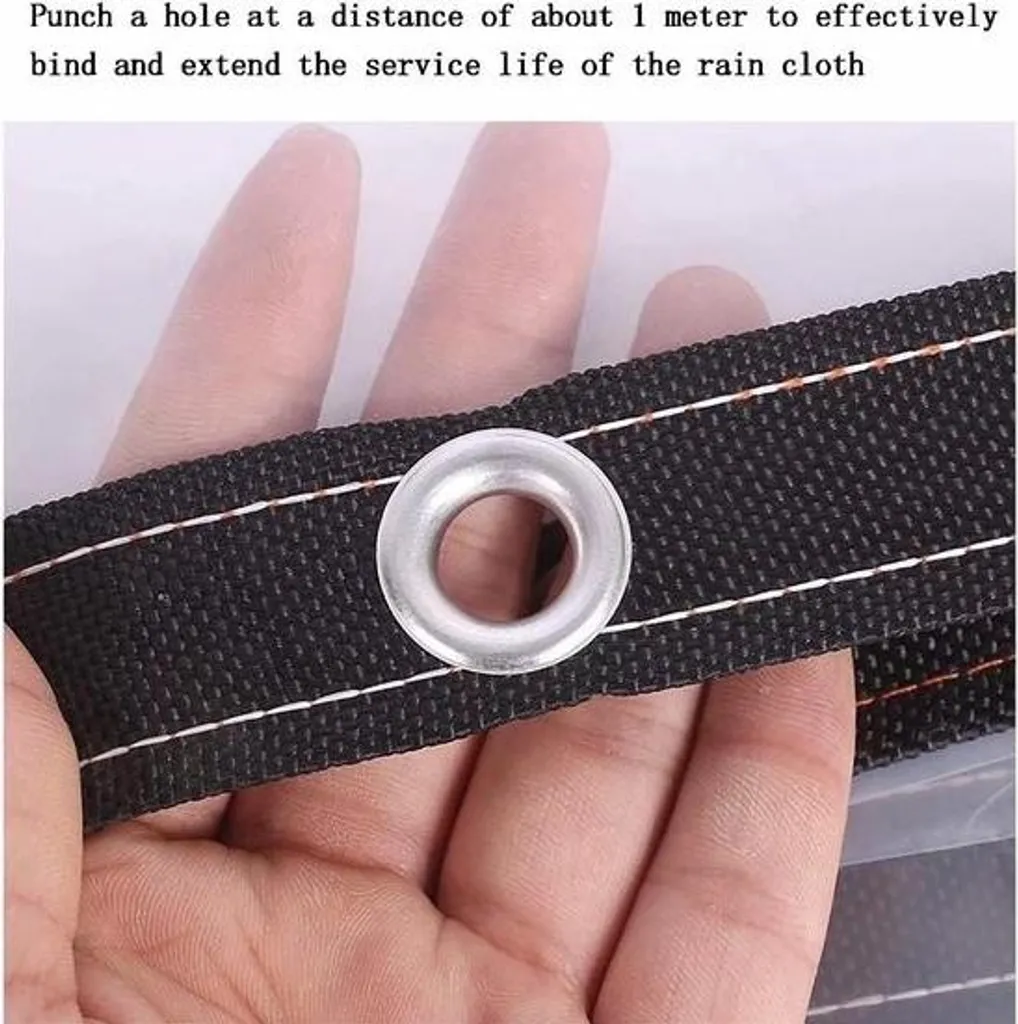 Bâche extérieure imperméable et résistante 3x4m avec bords renforcés et fils - 2