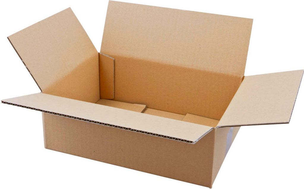 Nestler Wellpapp-Faltkartons 1-wellig braun 31,5 x 22,5 x 11,7 cm Außenmaß, 20 St.