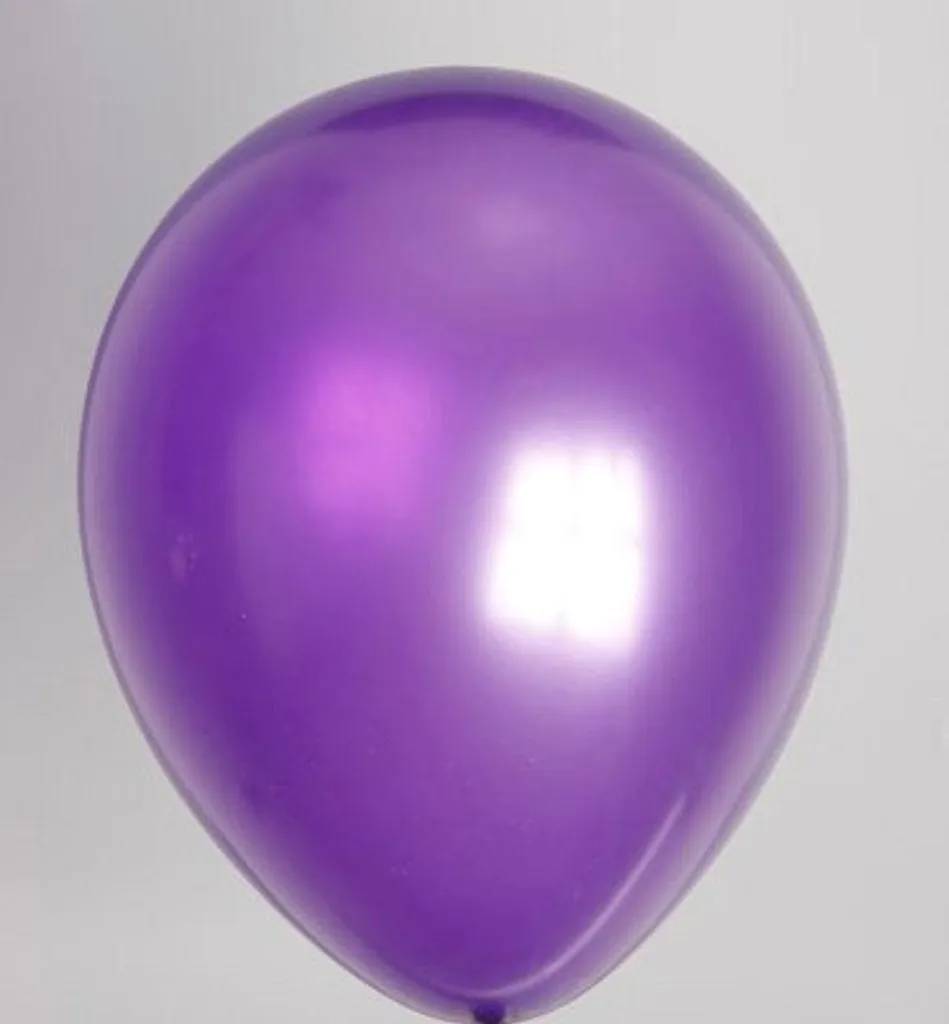 Ballons violets métallisés pour décoration de fête - Pack de 100 pièces