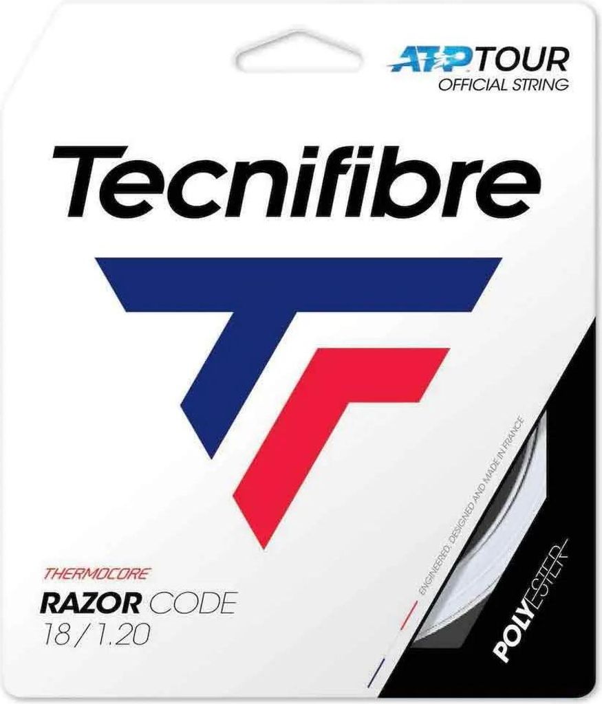 Tecnifibre Razor Code 12 M Einzelne Tennissaite Weiß 1.30 mm Weiß 1.30 mm