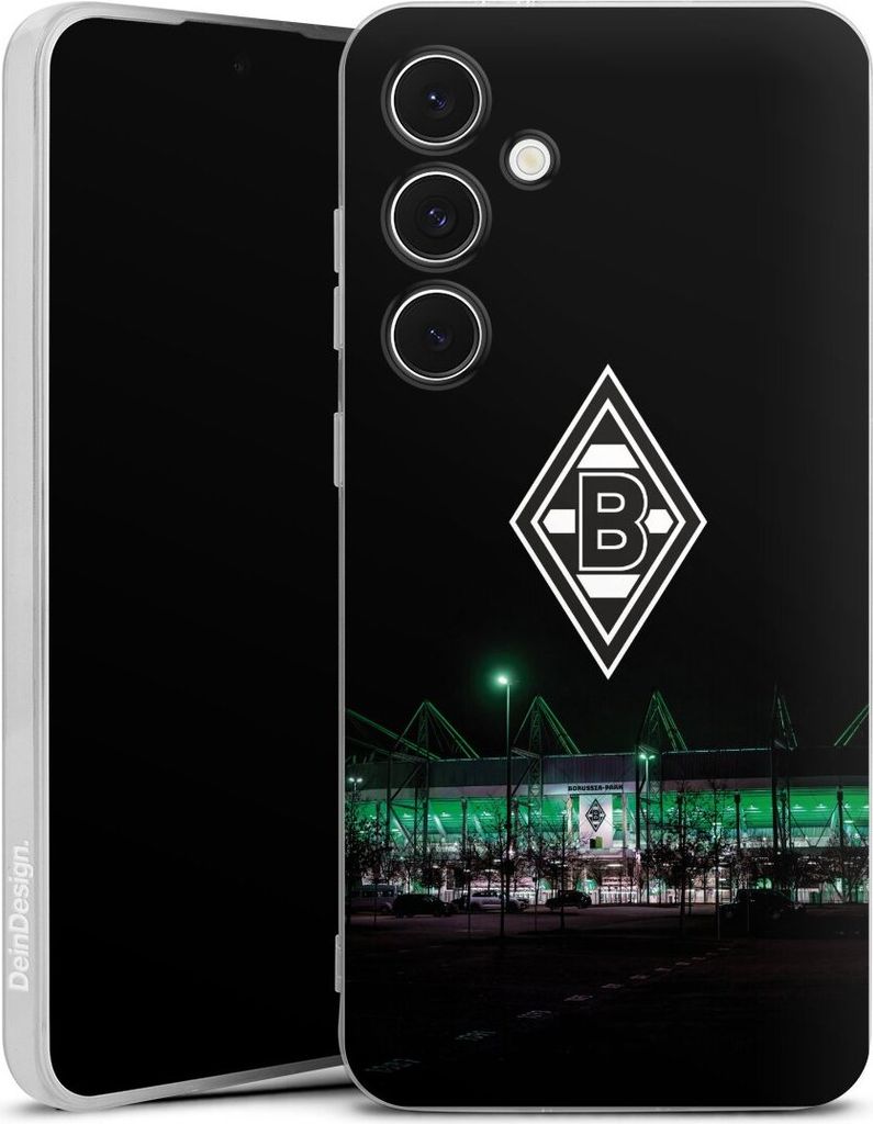 DeinDesign Handyhülle für Samsung Galaxy S24 FE 5G Silikon Hülle Case Smartphone Schutzhülle Borussia Mönchengladbach Offizielles Lizenzproduk...