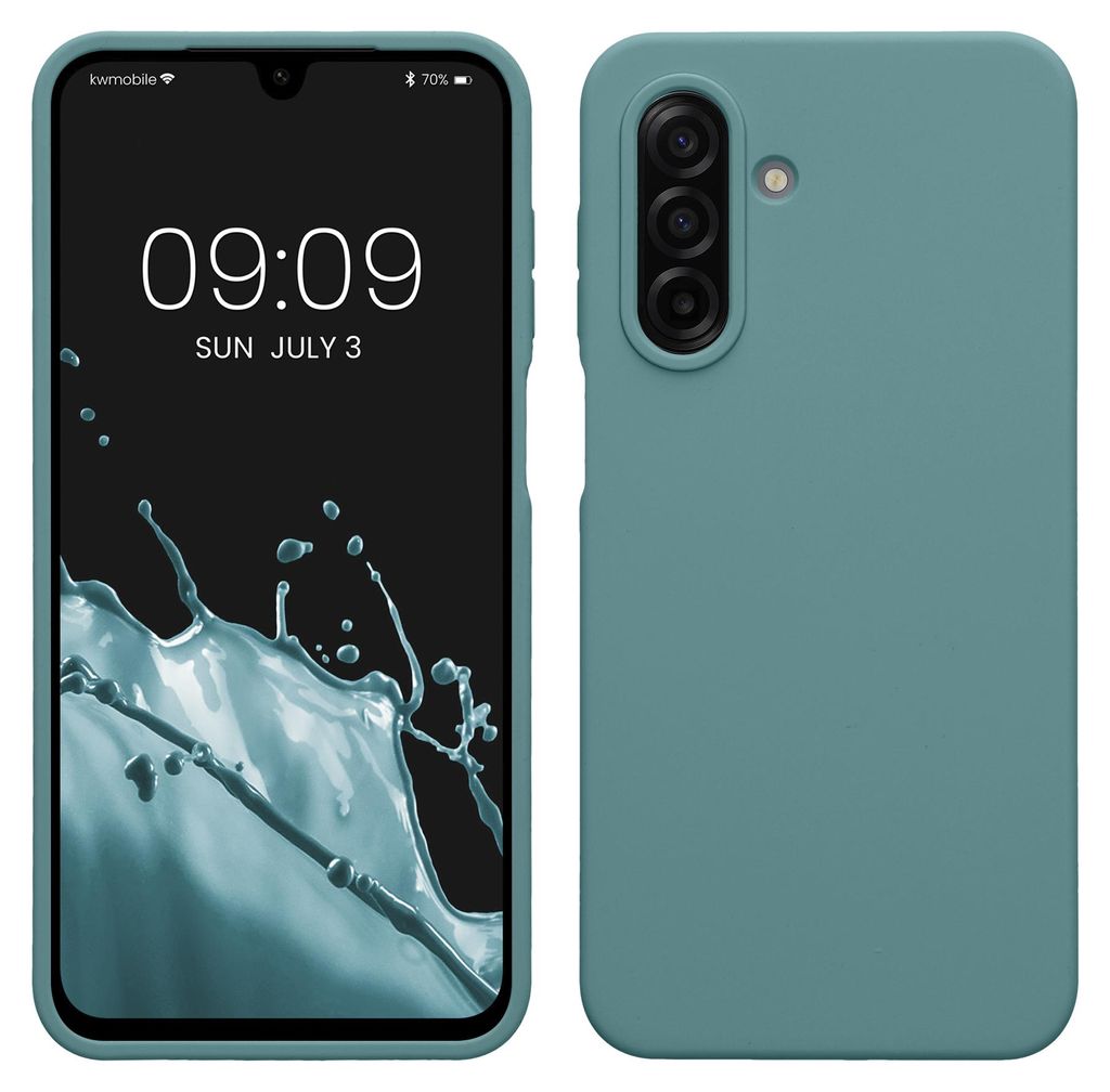 kwmobile Handyhülle für Samsung Galaxy A17 4G / 5G Hülle - Case Silikon - Kabelloses Laden - Schutzhülle Cover in Arctic Night