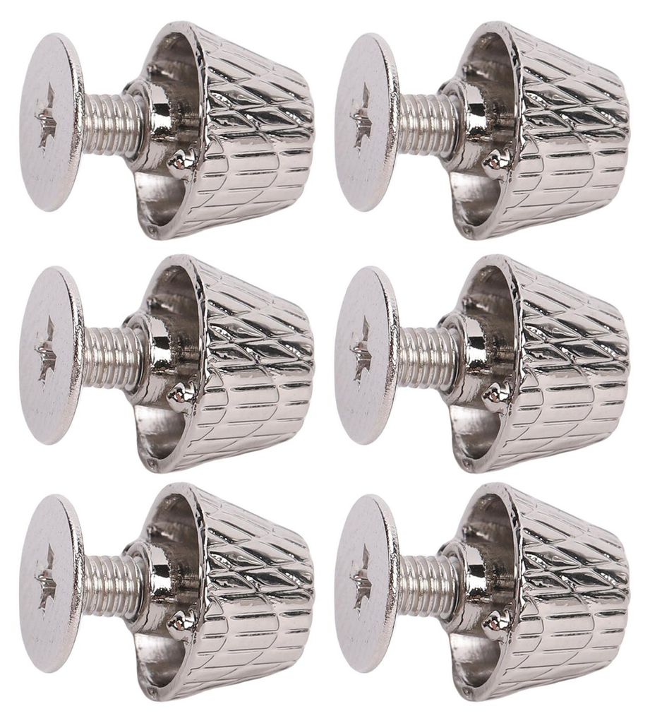 20er-Set 10-mm-Nieten mit Schraubverschluss, Nietenfüße für Handtaschen, Nagelkopfnieten, flache Metallschnallen und Spikes mit 6-mm-Kreuzschrau...