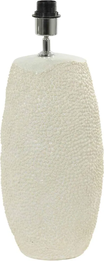 Light & Living - lampada da tavolo - Kyara - bianco - Vetroceramica - apparecchio singolo - E27 - 1729726 - 1