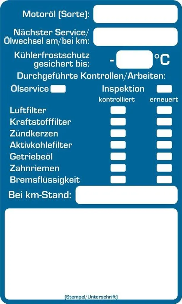 Étiquette autocollante Inspection pour éviter les oubis de maintenance