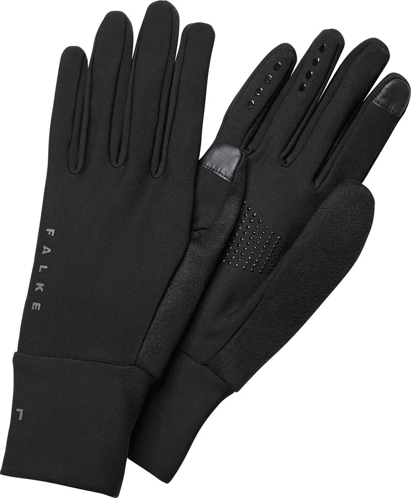 Gants running FALKE Brushed noir S/M : finissez-en avec les mains gelées