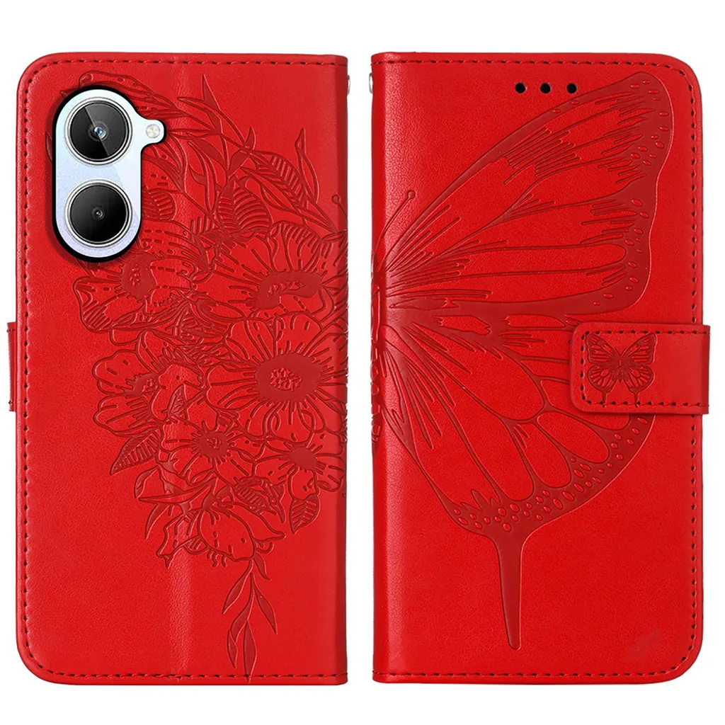 EASSGU Custodia per Realme 14 5G / Realme 14T 5G (6.67 Inches) Flip Folio Cover Magnetica per Telefono in Pelle con 3 Slot per Schede 1 Portafoglio, Case - Viola Chiaro