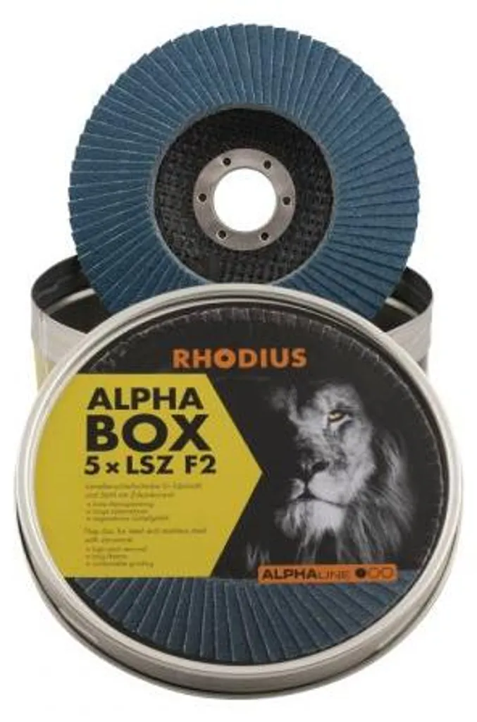 Meuler l'acier et l'Inox avec le disque Rhodius LSZ F2 125mm Grain 60