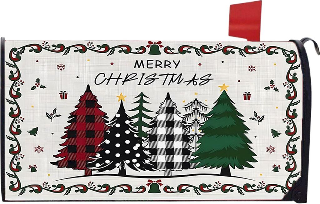 Magnetische Briefkastenabdeckung für den Winter, Standardgröße 18 x 21 Zoll, Briefkastenabdeckung mit Weihnachtsmotiv, Feiertagspost, Briefkaste...