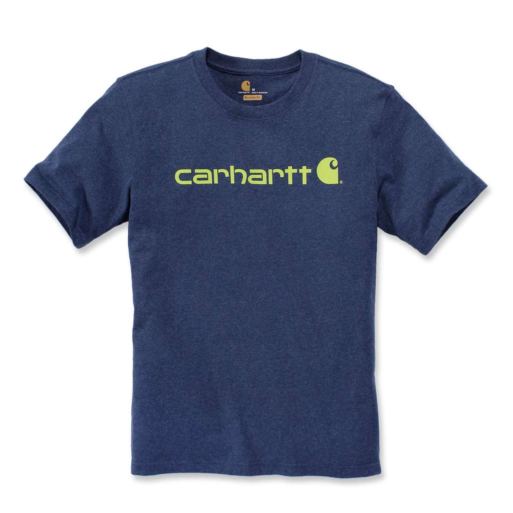 Carhartt EMEA Core Logo Workwear Short Sleeve T-Shirt (Blue,S)