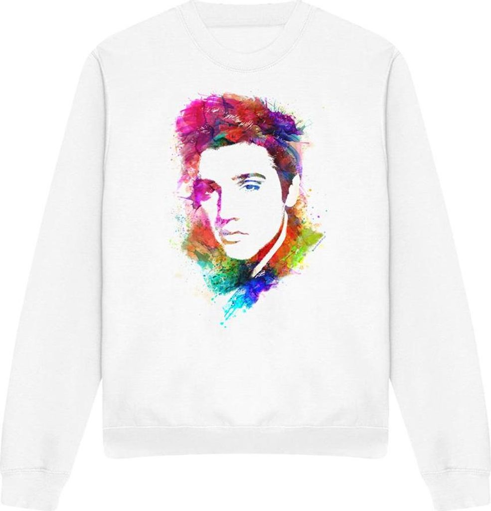 Elvis Presley - Sweatshirt für Herren/Damen Uni TV32364 (XL) (Weiß)