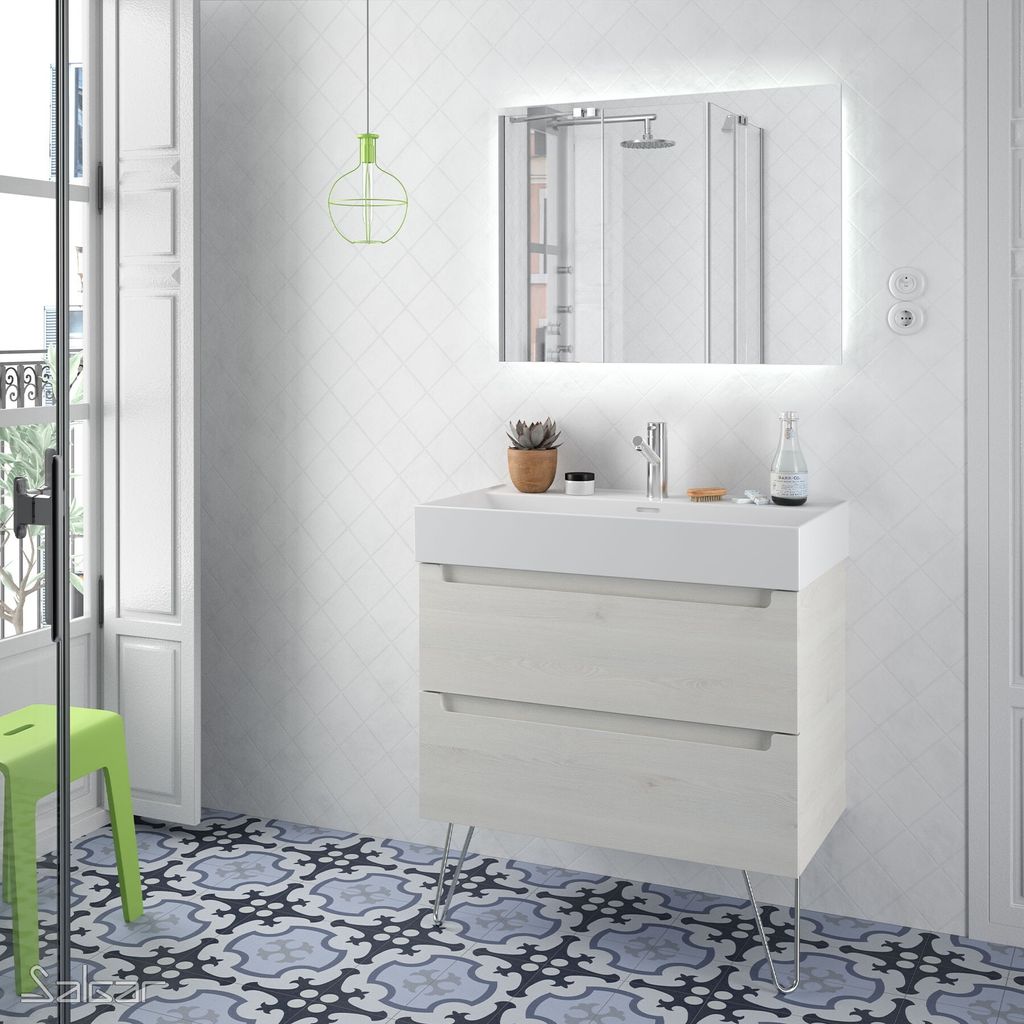 Salgar Spiegel REFLEXO 800 mit Led-Leuchte (4,4 W/m - 4000oK) IP44 800 x 600 mm