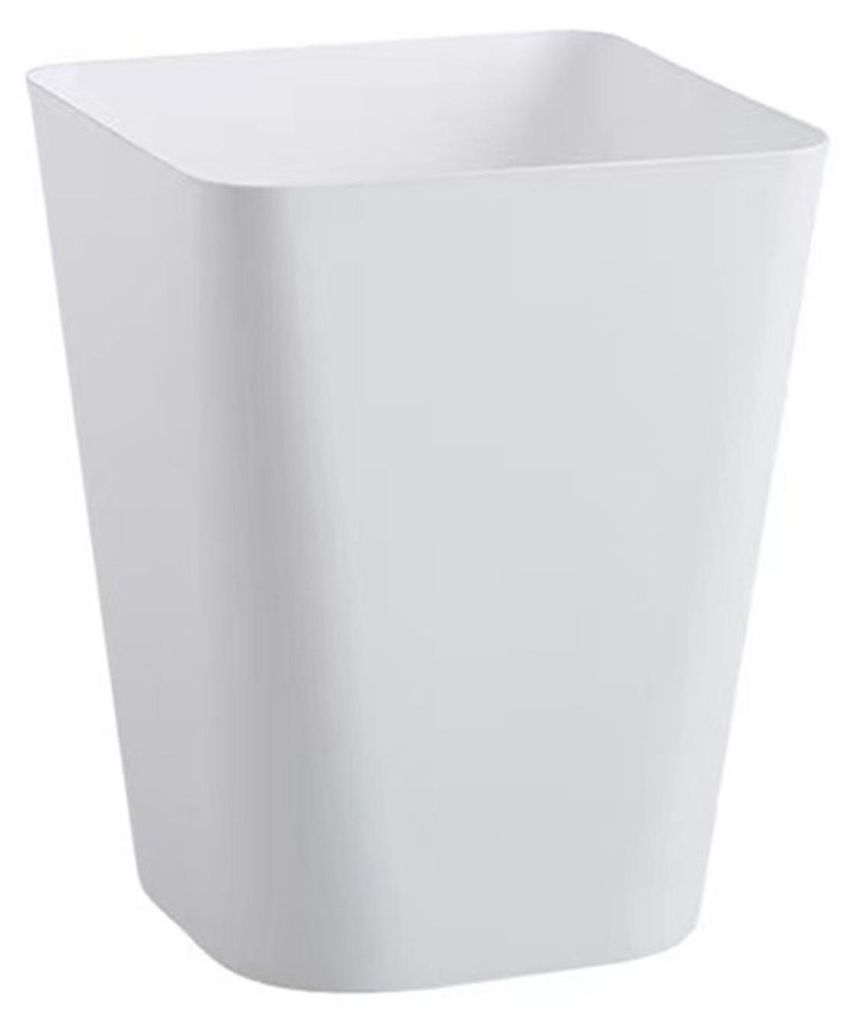 Mülleimer mit großer Öffnung, ohne Deckel, hohe Belastbarkeit, schlichtes Design, quadratisch, gestreift, für Küche, Bad, Wohnzimmer, Auto