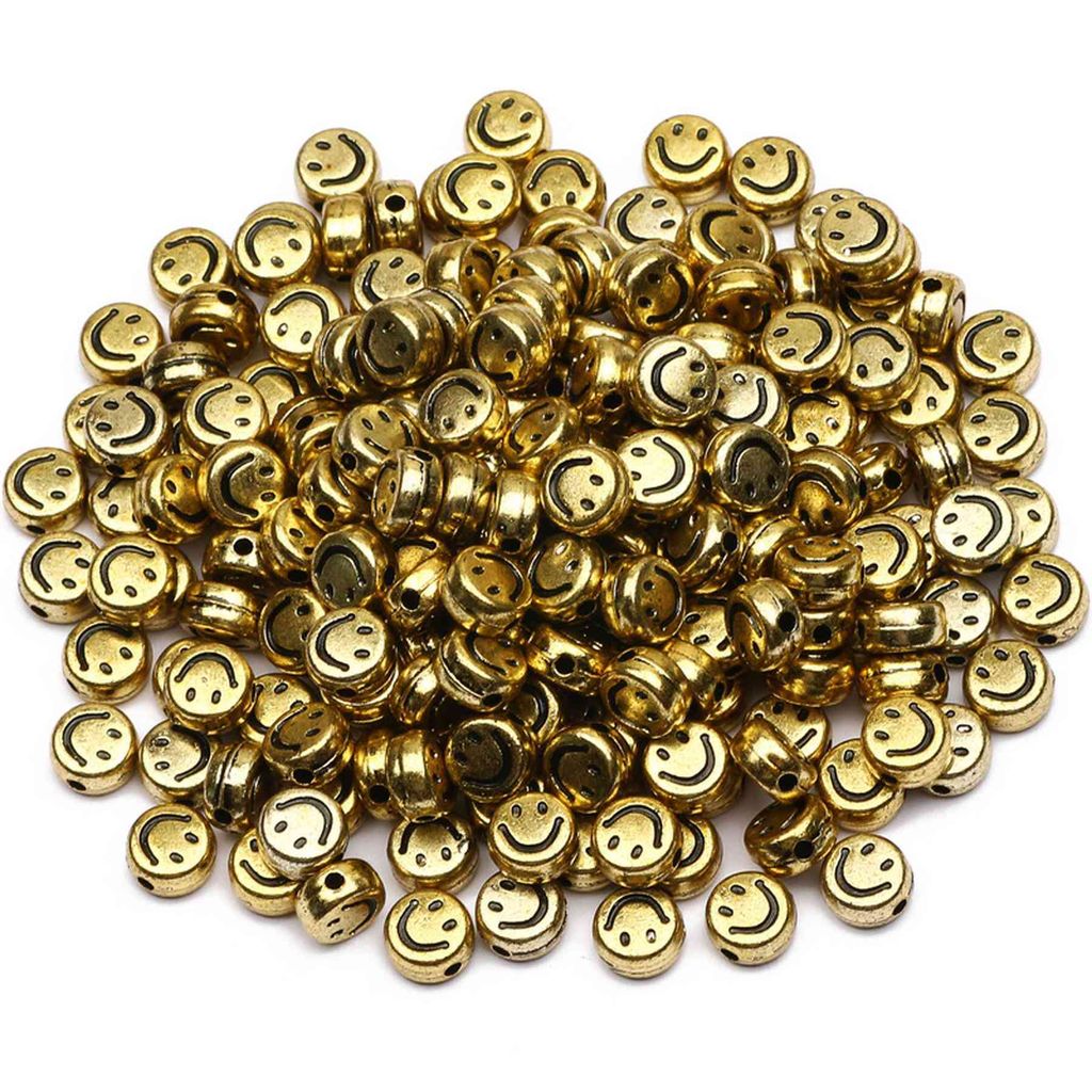 Perles décoratives, environ 100 pièces, de forme ronde, de Image du produit 