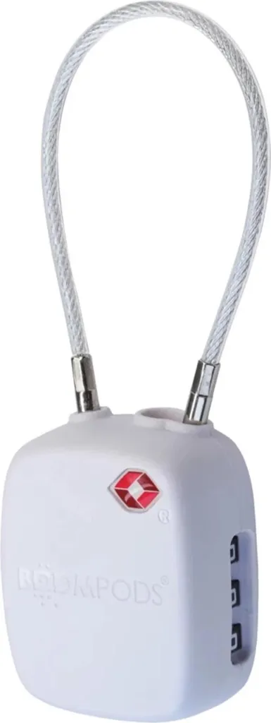 Traceur Bagage Boompods Lock Blanc : Bluetooth et Sécurité TSA Garantie - 7