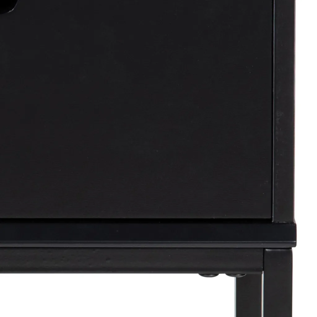 Table de chevet noire Mike compacte pour optimiser les petits espaces