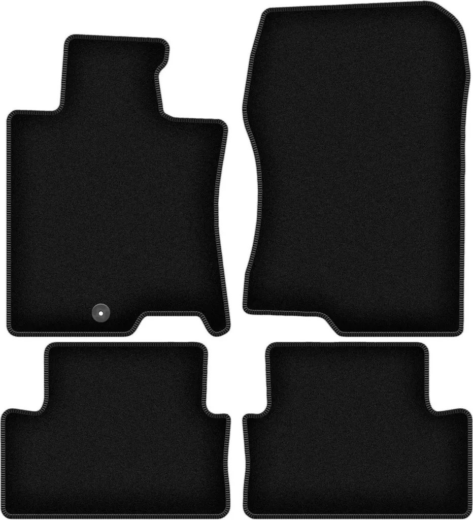 Tappetini Velluto Nero Honda Accord VIII 2008-2015 - Set 4 Pezzi