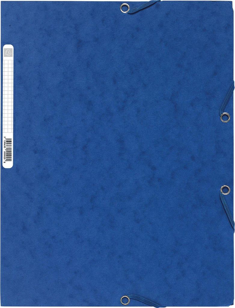 EXACOMPTA Expansiemap, DIN A4, karton 400 g/m², blauw Productafbeelding 