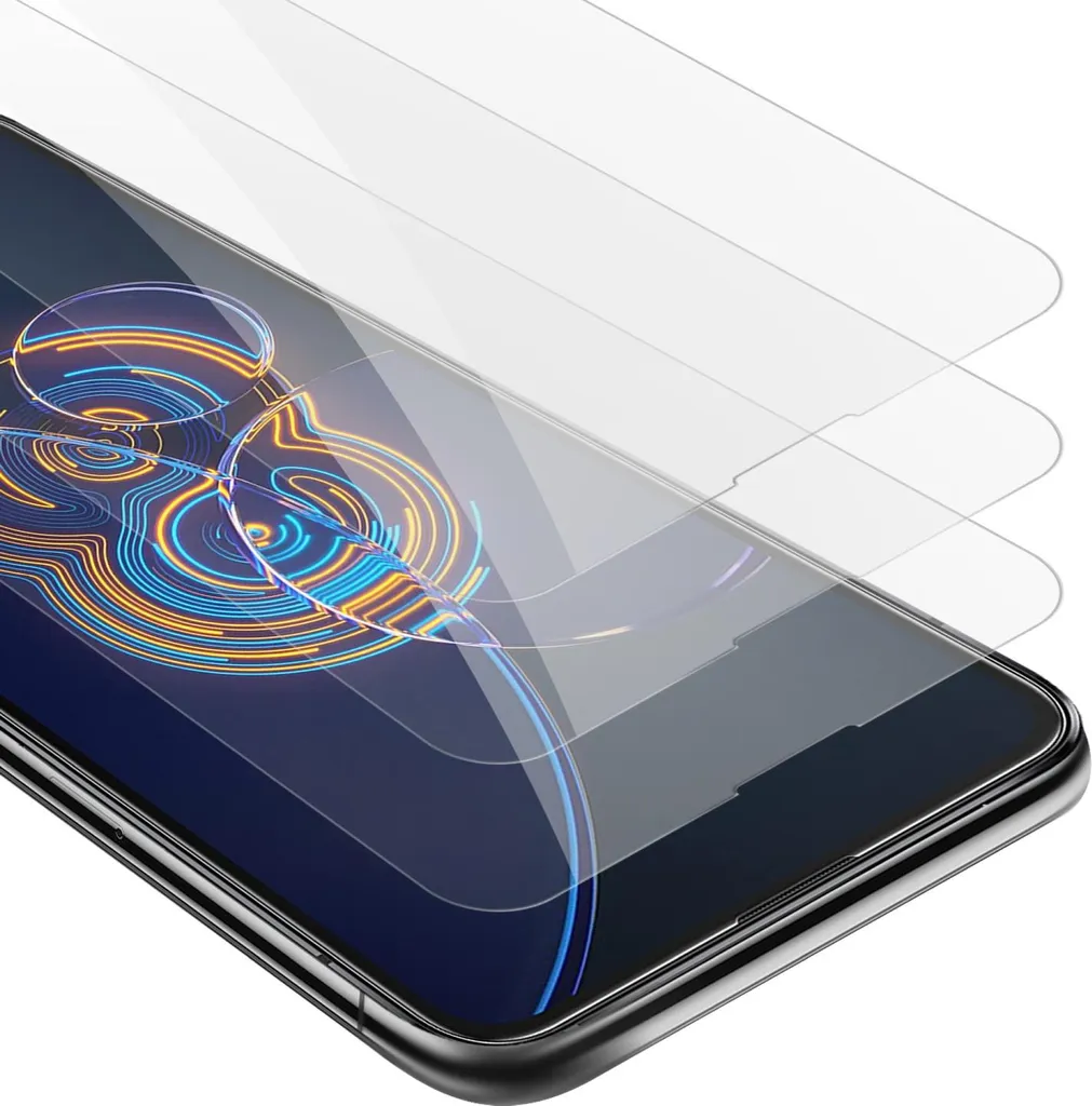 Cadorabo 3x proteggi schermo blindato per Asus ZenFone 8 FLIP in vetro temperato trasparente