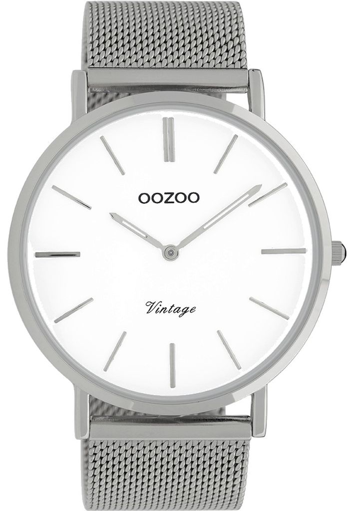 Oozoo - Herrenuhr - C9900 - Silber Weiß
