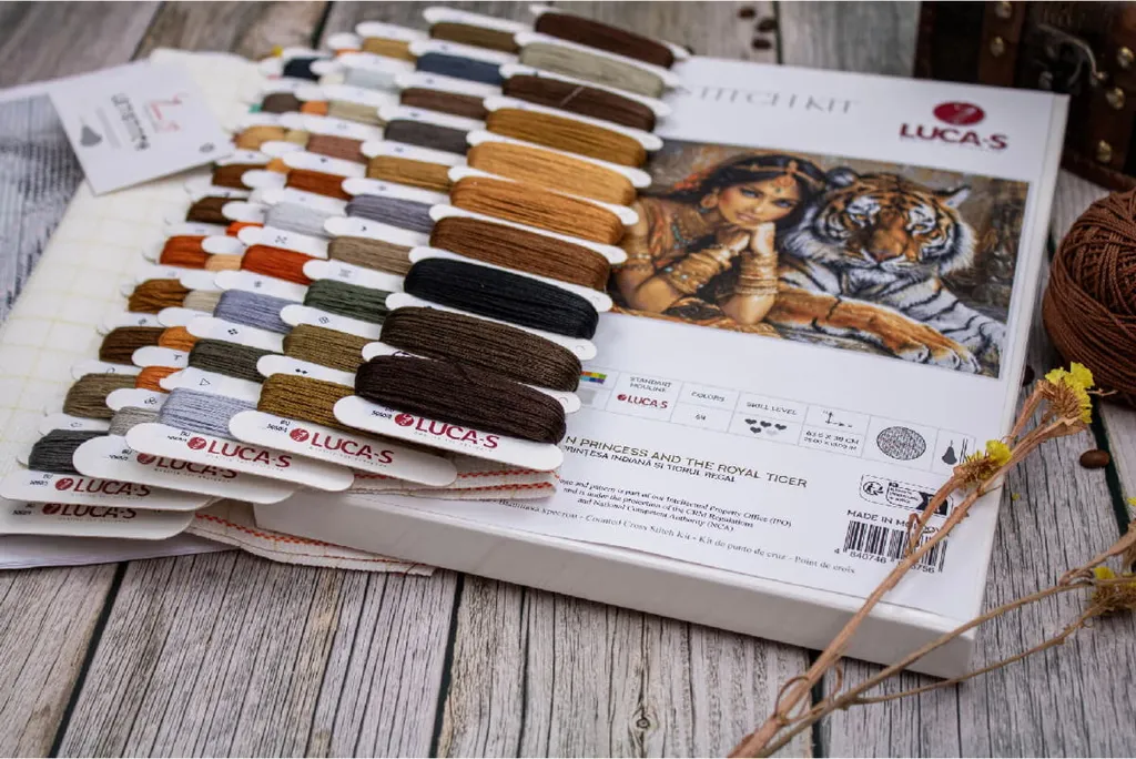 Luca-S Kit Broderie Point de Croix La Princesse Indienne Gold Collection