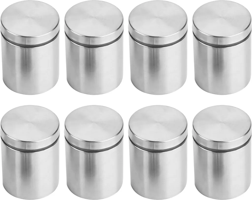 8 Goupilles de fixation M38*50 mm en acier inoxydable pour verre et pub
