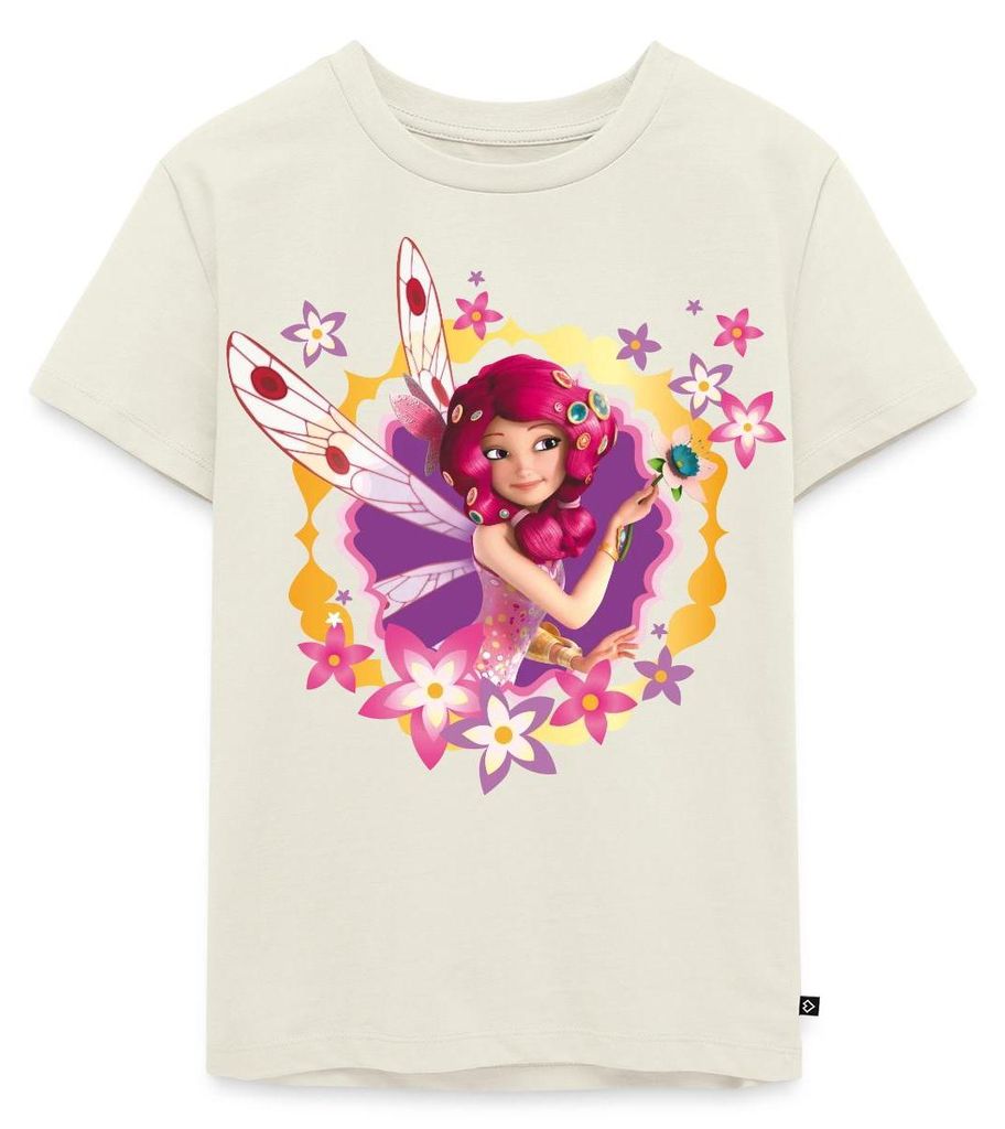 Spreadshirt Mia and Me Blumen Und Die Elfe Mia Kinder Premium T-Shirt, 110/116 (4 Jahre), Naturweiß