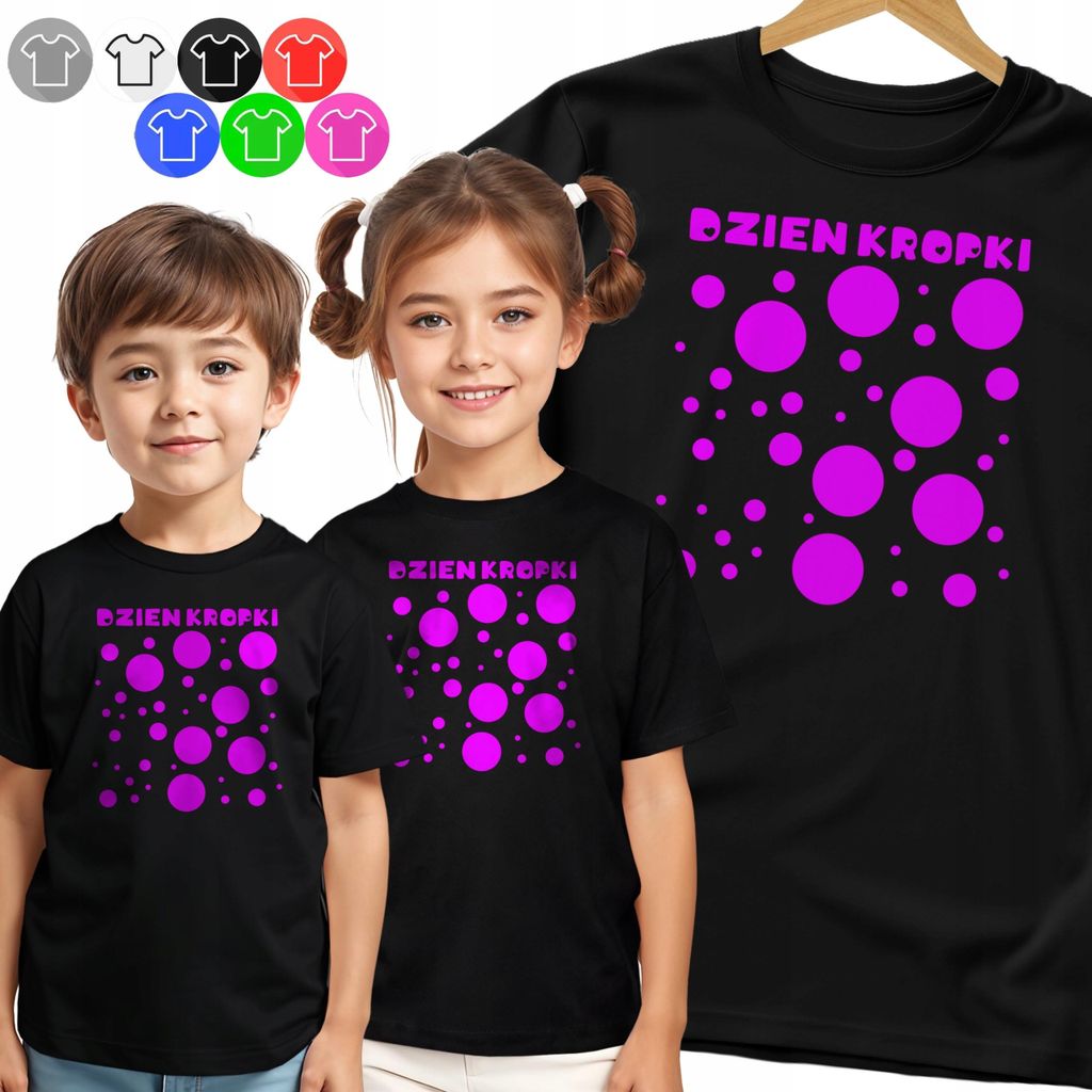 Kinder-T-Shirt - Für Den Tag Punkte Rosa Schultage - 110 Xs
