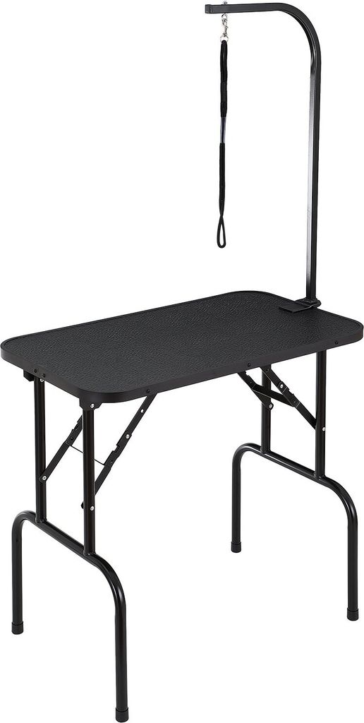 Trimmtisch 875x472x1533mm Schertisch Edelstahl Hundepflegetisch 99,8kg Tragfähigkeit Frisiertisch Hund Faltbar Tierpflegetisch 807,7x459,7mm Deskt...
