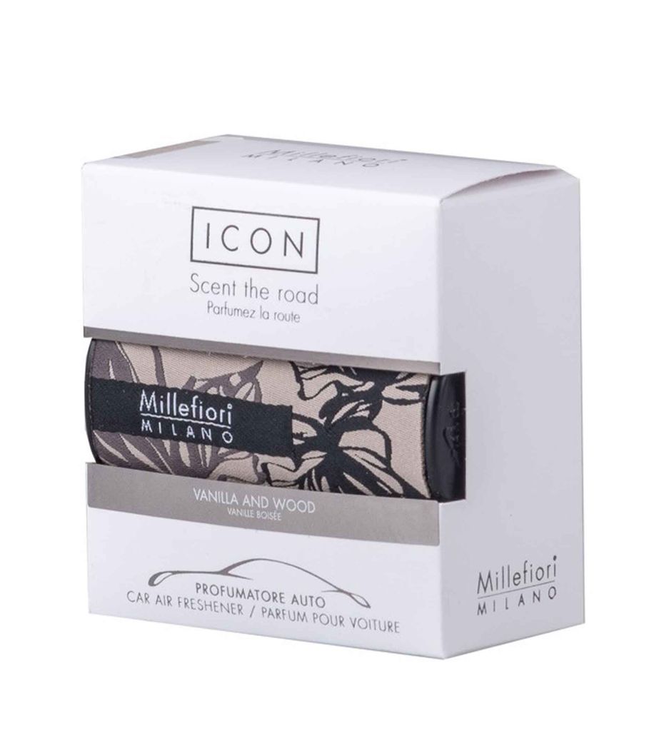 Millefiori Milano Icon Car Air Freshener Vanilla & Wood Textil Floral