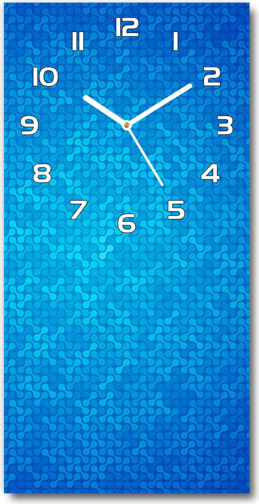 Wanduhr aus Glas – 30x60 cm - Glasbild - Glasuhr - Gehärtetes Glas -Abstrakter Hintergrund