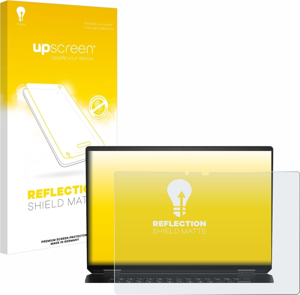 upscreen Schutzfolie für HP Spectre x360 16" 2-in-1 2024 Displayschutz Displayschutzfolie Folie Matt Entspiegelungsfolie